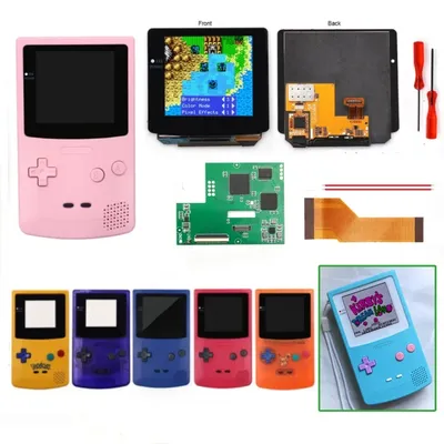 AMOLED Touch Laminated OLED Drop in Screen Build in OSD Menu RETRO PIXEL Easy Install For GBC Game