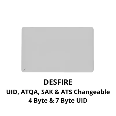 4 Byte & 7 Byte Desfire with UID, SAK, ATQA, ATS Changeable