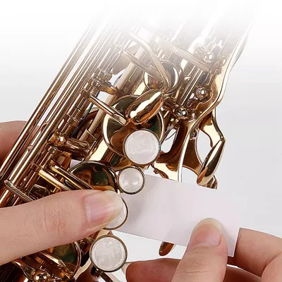 100 Sheets Saxophone Absorbent Paper Sax Flute Absorbent Paper Woodwind Pad Cleaner Papers for Sax