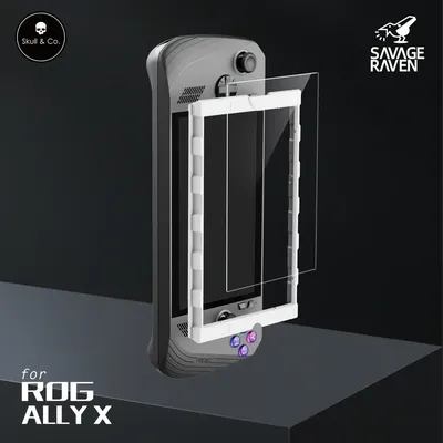 Skull & Co. Screen Protector Tempered Glass Film with Positioner for ROG Ally X 2 PCS PACK