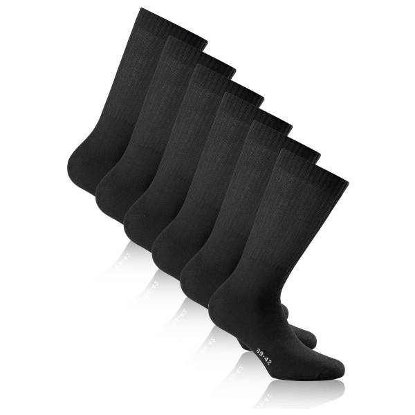 Rohner - Basic Sport 3er Pack - Multifunktionssocken 43-46 | EU 43-46 schwarz
