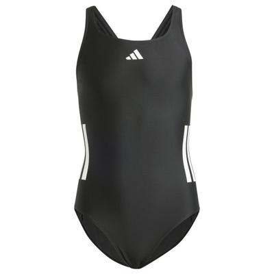 adidas - Kid's 3 Stripes Bold Swimsuit - Badeanzug Gr 128 schwarz/grau Image