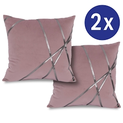 Matratzen Discount Doppelpack Dekokissen rosé 45 x 45 cm Image