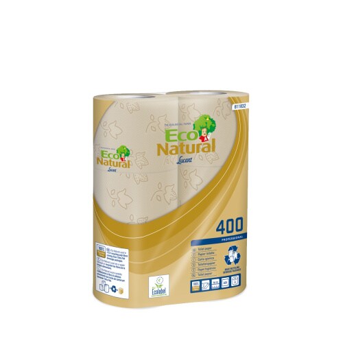 Ragaller GmbH & Co. Betriebs KG Toilettenpapier WC Papier Kleinrolle natur/havana 2-lagig 400 Blatt 30 Rollen in VE (5x6) Image