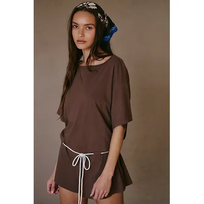 Monet Romper by free-est at Free People in Carafe, Size: Large