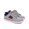 Sneaker DC SHOES "Pure Elastic", Kinder, Gr. 6,5(38), grau, schwarz, weiß, Leder-, Nubukleder- und/oder Wildlederobermaterial [abhängig von Farbe] Elastische Schnürsenkel Mesh-Futter Schuhkragen und Zunge, die für extra Komfort und Unterstützung mit...