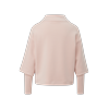 Sweatshirt S.OLIVER BLACK LABEL, Damen, Gr. 42, rosa (sepia rose), Sweatware, Obermaterial: 49% Modal, 45% Polyester, 6% Elasthan, unifarben, casual, loose fit taillenbedeckt, Rundhals, Langarm, Sweatshirts, mit überschnittenen Schultern