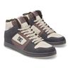 Sneaker DC SHOES "Manteca 4 Hi Wr", Gr. 11,5(45), dunkelgrau, light grau, 51.34% Leder, 24% Synthetikmaterial, 24.66% Polyester, Schuhe
