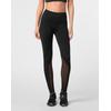 Leggings PLEIN SPORT "2-in-1 Laufhose", Damen, Gr. L, US-Größen, schwarz (02, schwarz), Obermaterial: 75% Polyamid, 25% Elasthan; Futter: 89% Polyamid, 11% Elasthan, Hosen