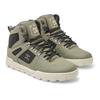 Winterboots DC SHOES "Pure Hi", Gr. 10,5(44), grün, schwarz, weiß, Obermaterial: Leder (Kuh) / Futter: Textil / Außensohle: Gummi, Schuhe