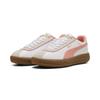 Sneaker PUMA "PUMA Club Klassika Sneakers Damen", Gr. 36, weiß pink fruit vapor gray, Obermaterial: Textil, Kuhleder, Synthetik; Futter: Textil, Synthetik; Innensohle: Textil; Laufsohle: Gummi, Schuhe