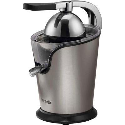 GORENJE Zitruspresse "CJ 100 HE", grau (edelstahl), B:16,5cm H:28,5cm T:21cm, Entsafter, Edelstahlsiebkorb
