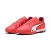 Fußballschuh PUMA "KING MATCH TT Fußballschuhe Erwachsene", Gr. 46, glowing rot weiß fire, Obermaterial: Textil, Synthetik; Futter: Textil; Innensohle: Textil; Laufsohle: Gummi, Schuhe