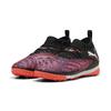 Fußballschuh PUMA "FUTURE 8 MATCH TT Mid Fußballschuhe Jugendliche", Kinder, Gr. 36, schwarz, weiß glowing rot, Obermaterial: Synthetik, Textil; Futter: Synthetik, Textil; Innensohle: Textil; Laufsohle: Gummi, Schuhe
