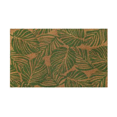 Fußmatte WECON HOME "Jungle Mat", grün (natur,grün), B:60cm H:18mm L:90cm, Kokos, Teppiche, rutschfest, robust, innen, Außenbereiche überdacht, schwer Image