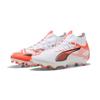 Fußballschuh PUMA "ULTRA 5 MATCH+ FG/AG Fußballschuhe Erwachsene", Gr. 43, weiß schwarz glowing rot, Obermaterial: Synthetik, Textil; Futter: Synthetik, Textil; Innensohle: Textil; Laufsohle: Synthetik, Schuhe