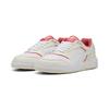 Sneaker PUMA "PUMA Doublecourt Erwachsene", Gr. 45, weiß warm peach frost rot, Obermaterial: Kuhleder, Textil, Synthetik; Futter: Textil; Innensohle: Synthetik; Laufsohle: Gummi, Schuhe
