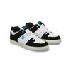 Sneaker DC SHOES "Pure Elastic", Kinder, Gr. 13,5(31), weiß, grün, schwarz, 55.4% Leder, 44.6% Synthetikmaterial, Schuhe