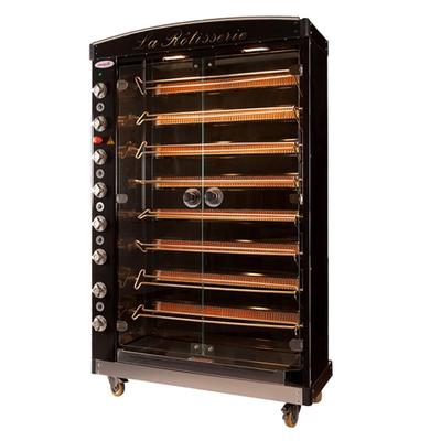 Doregrill MAG40/8GAS LP MAG Series Gas 8 Spit Rotisserie w/ 40 Bird Capacity, Liquid Propane, Black, Gas Type: LP, 208/220 V