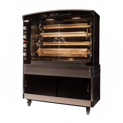 Doregrill MAG Series 4 Spit Commercial Rotisserie - 28 Bird Capacity, LP Gas, Black, MAG58/4GAS