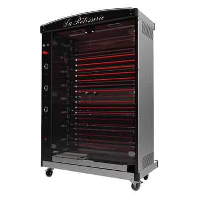 Doregrill MAG 58/8 ELECTRIC MAG Series Electric 8 Spit Rotisserie w/ 56 Bird Capacity, 220v, Black