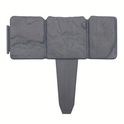 TEMU Plastic Lawn Edging (stone Look) - 25x23cm, For Fence & Garden Mowing Borders Image
