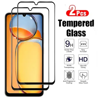 1-2PCS Screen Protector For Xiaomi Poco M5S M6 Pro X6 X5 X4 X3 F3 F4 Redmi 10C 12C 10A Mi 13T 12T 11T 12 11 Lite Tempered Glass