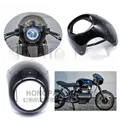Moto faro anteriore carenatura Retro moto faro Cowl Streamliner copertura faro deflettore faro indshield mucca