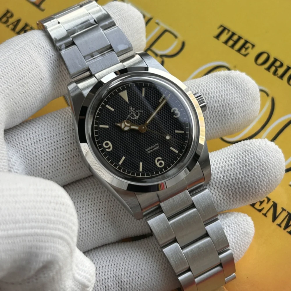 Hruodland 2025 neue 36 MM NH38 männer automatische mechanische uhr saphir edelstahl wasserdicht 20Bar reloj hombre uhren für Image