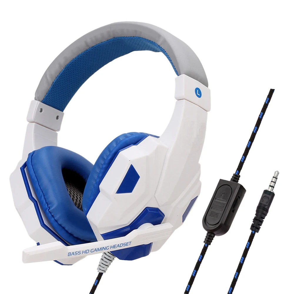 Gaming Kopfhörer 3,5 MM Wired PC Bass Stereo Gamer Headset Telefon Laptop Kopfhörer Helm Mit Mikrofon Für PS4 Xbox One schalter