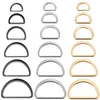 10 Stück D-förmige Schnalle D-Ring-Verbindung Legierung Metall Silber Gold für Schuhe Taschen Rucksack Schnallen DIY Zubehör 15/20/25/30/40 mm