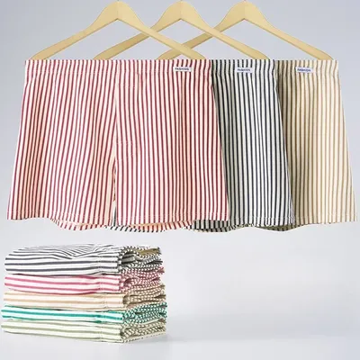 3Pack Herren Boxer Gestreiften Aro Hosen Baumwolle Boxershorts Männer Pyjama Hosen Lose Atmungsaktive Jungen Unterwäsche Boxer Hombre Männer Image