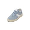 Sneaker MARC O'POLO "aus hochwertigem Velours-Rindleder", Damen, Gr. 40, schwarz smooth sky, cloudy weiß, Obermaterial: 100% Leder (Rind), unifarben, casual, Schuhe Retrosneaker