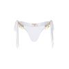 Bikini-Hose MODA MINX "Seychelles Tie Side Brazilian", Damen, Gr. M, US-Größen, weiß, 82% Polyamid, 18% Elasthan, unifarben, Badehosen, mit wunderschönen, kleinen Anhängern
