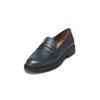 Loafer MARC O'POLO "aus weichem Rindleder", Damen, Gr. 36, blau (navy), Obermaterial: 100% Leder (Rind), unifarben, casual, Schuhe