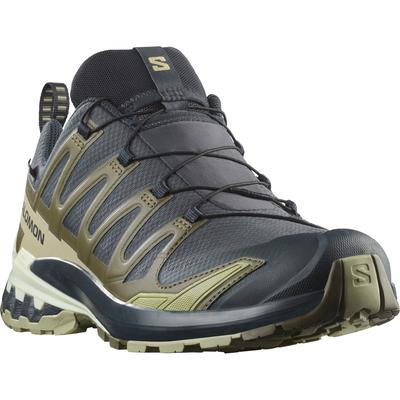 Trailrunningschuh SALOMON "XA PRO 3D V9 GTX", Gr. 44,5, india ink, olive night, aloe wash, Synthetik, Textil, sportlich,