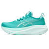 Laufschuh ASICS "GEL-NIMBUS 27", Gr. 40, blau (wave teal, illuminate mint), Textil, sportlich, Schuhe Plateausneaker Sneaker low Modernsneaker
