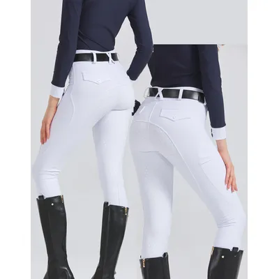 Professional horse riding pants silicone anti-slip quick-dry tight-fitting cycling sports pants for