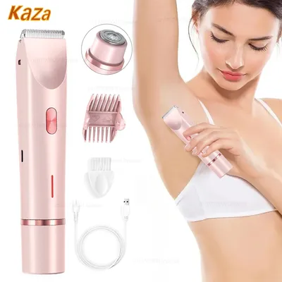 Electric Shaver for Woman Double Head Dual Purpose Female Razor Body Epilator Leg Underarm Bikini Electric Hair Remover Trimmer
