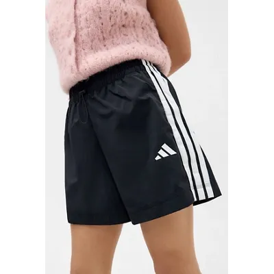 adidas 3-Stripes Woven Shorts - Black M at Urban Outfitters