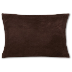 Bestlivings Kissenhülle Kuschel 30 x 50 braun - hot chocolate mit Füllung Image
