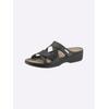 Pantolette WALDLÄUFER, Damen, Gr. 36, schwarz, Leder, Schuhe