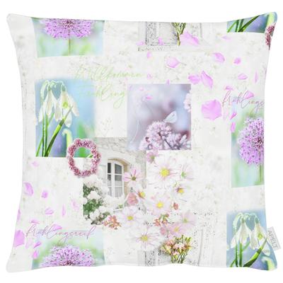 Kissenhülle APELT "6722", bunt (lavendel, rosa, blau), B:49cm L:49cm, Polyester, Baumwolle, Obermaterial: 70% Polyester, 30% Baumwolle, Kissenbezüge Image