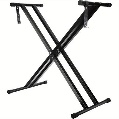 TEMU Double-braced Keyboard Stand Adjustable 61 Cm To 98 Cm Dismountable With Keyboard Stand