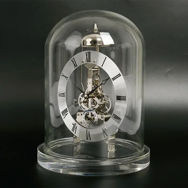 Nordic Retro Schreibtisch Uhr Metall Mechanische Luxus Stille Tisch Uhr Einzigartige Ästhetische Uhr Intelligente Kleine Uhr Hause Dekoration
