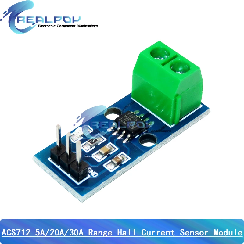 ACS712 5A 20A 30A Range Hall Stromsensormodul für Arduino ACS712-30A ACS712-20A Image