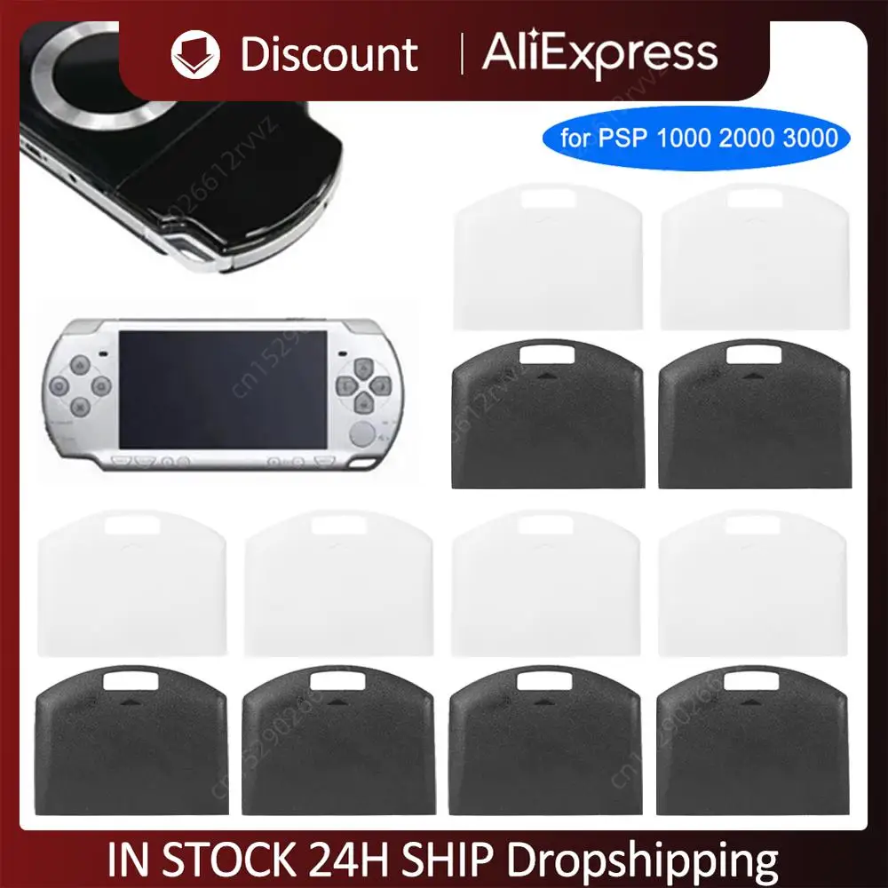 1-10 stücke Ersatz schutz abdeckung Batterie Rückseite Gehäuse Ersatzteile Batteries chutz abdeckung für PSP 1000 2000 3000 Image