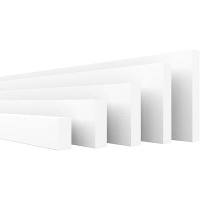 Flachleisten Profil Stuckleisten Wandtäfelung Wand und Deckenrahmen aus xps Styropor: 1.7 Meter / 1 Image