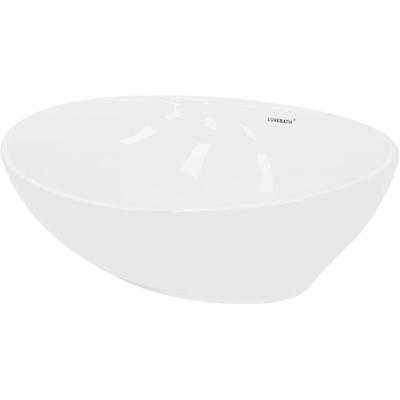 Ecd Germany Waschbecken Waschtisch ca. 410 x 330 x 142 mm aus Keramik Weiß Aufsatzbecken Image