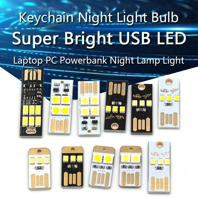 Mini lampe LED USB super lumineuse, lampe de poche LED USB, lampe de lecture pour ordinateur portable, PC, powerbank, lampe de nuit, lampe de clavier